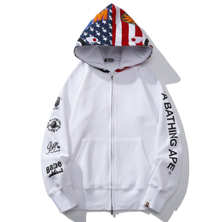 BAPE US Shark Full Zipper Hoodie