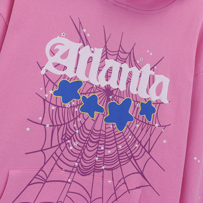 Sp5der Atlanta Hoodie-Pink #5503