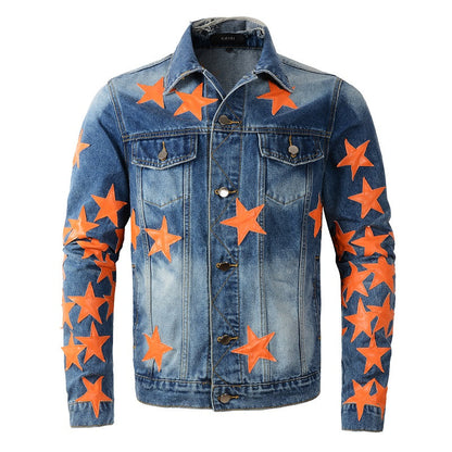 AMIRI star-patch detail denim jacket