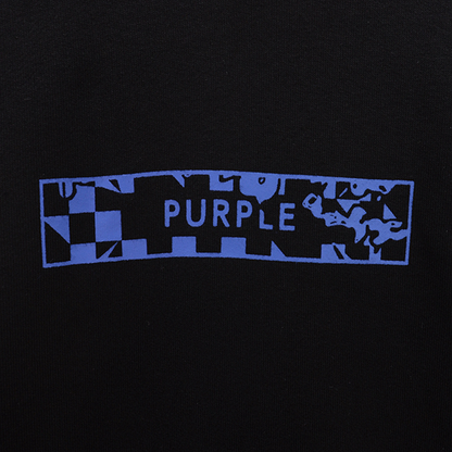 Purple Brand Logo Printed Hoodies