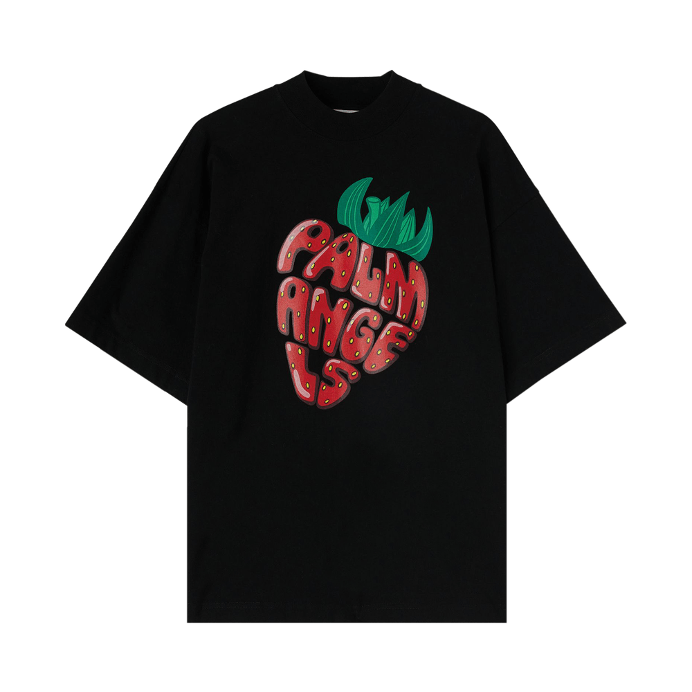 Palm Angels Strawberry Printed Loose T-Shirt