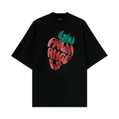 Palm Angels Strawberry Printed Loose T-Shirt