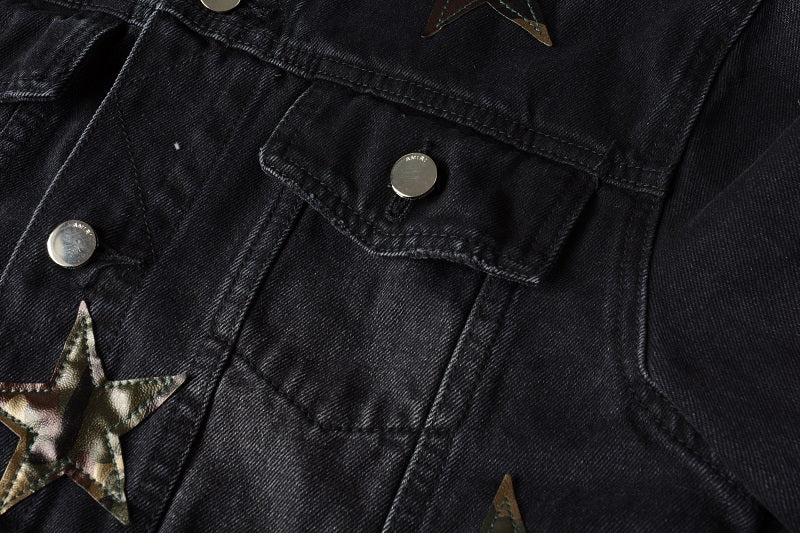 AMIRI star-patch detail denim jacket