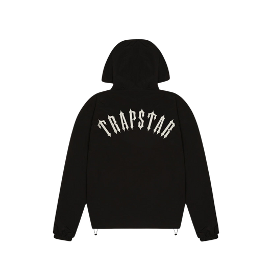 TRAPSTAR IRONGATE ARCH WINDBREAKER JACKET - BLACK