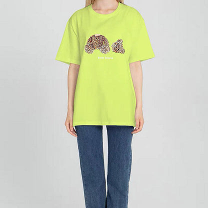 Palm Angels Leopard Teddy Bear T-Shirts