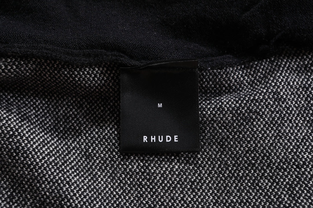 Rhude Logo Intarsia-knit Shorts