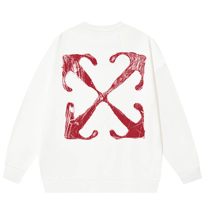 Off-White logo-print long-sleeve sweatshirt