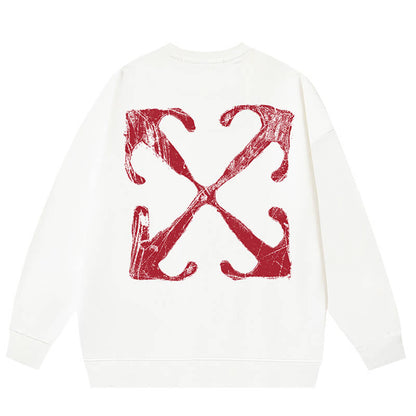 Off-White logo-print long-sleeve sweatshirt