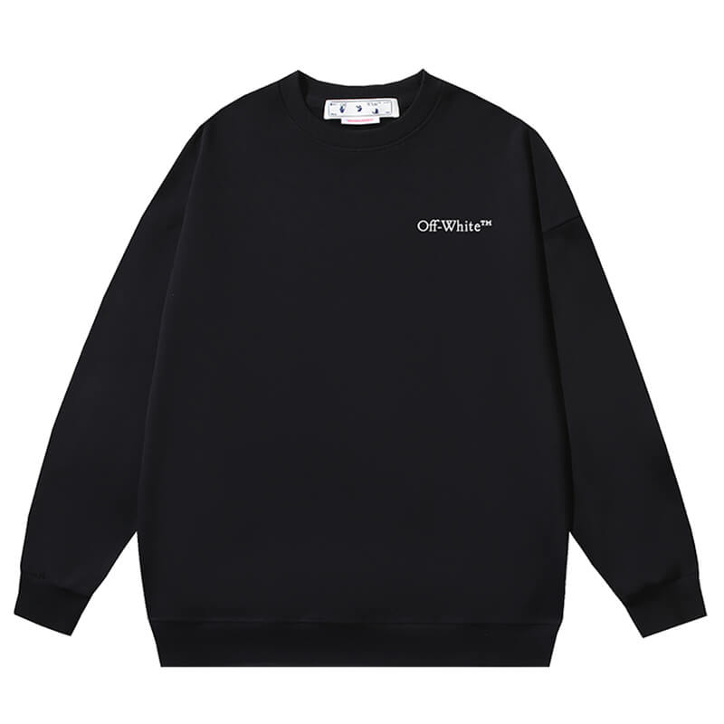 Off-White logo-print long-sleeve sweatshirt