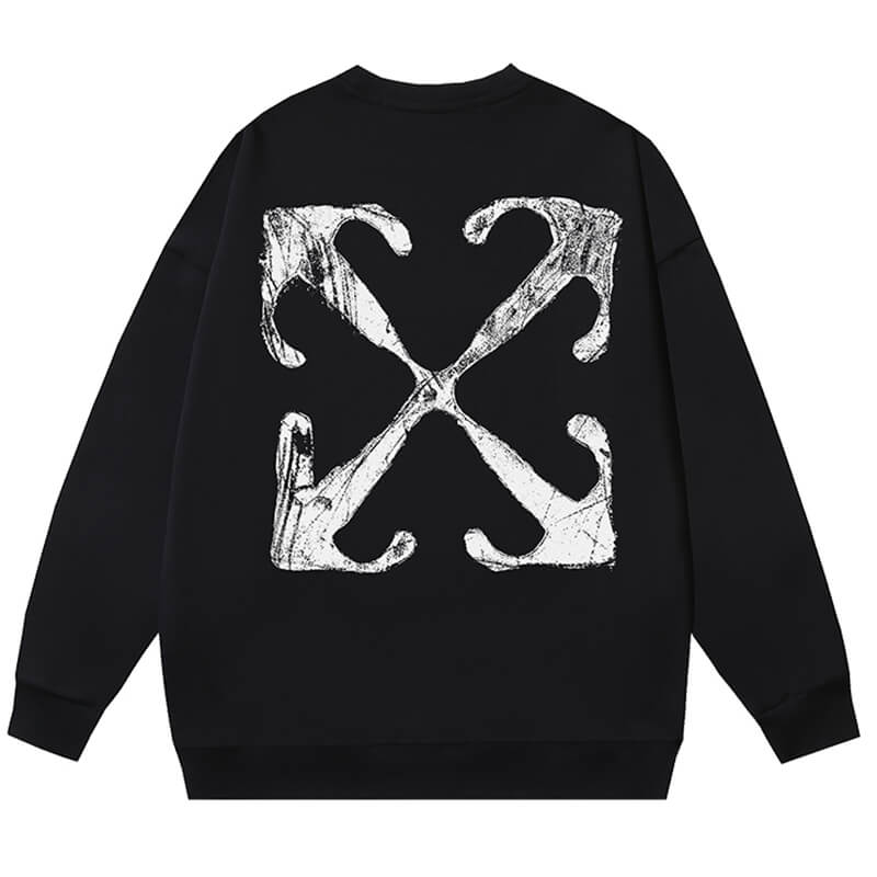 Off-White logo-print long-sleeve sweatshirt