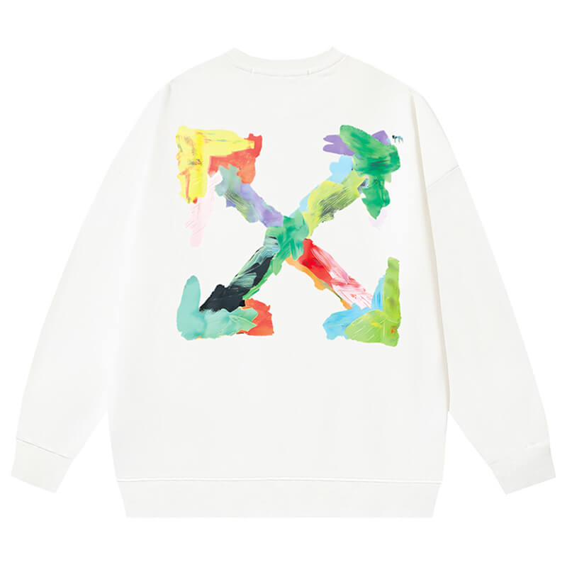 Off White Brush Arrow Sweatshirts