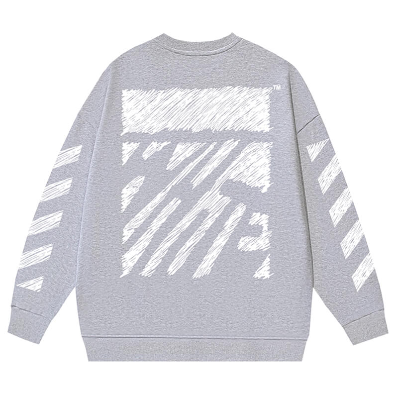 Off White SCRIBBLE DIAG BOXY Sweatshirts