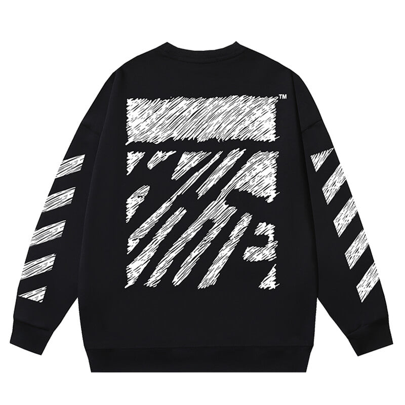 Off White SCRIBBLE DIAG BOXY Sweatshirts