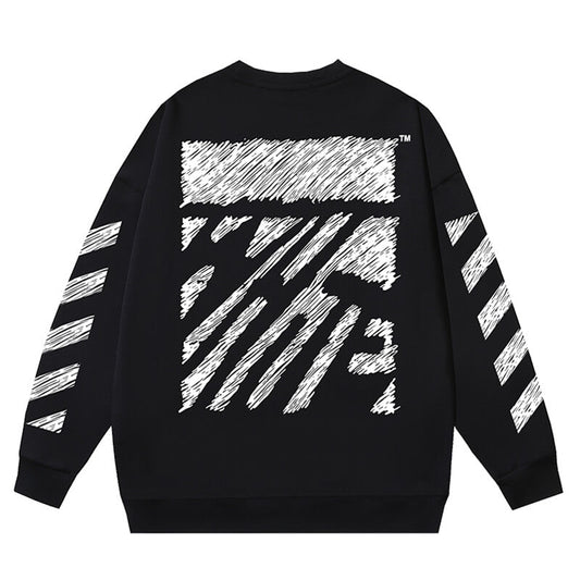 Off White SCRIBBLE DIAG BOXY Sweatshirts