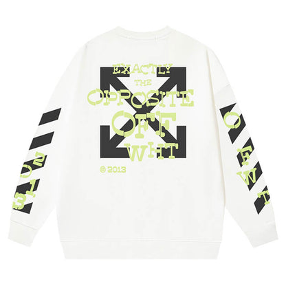 Off White Opposite Arr Boxy Crewneck Sweatshirt