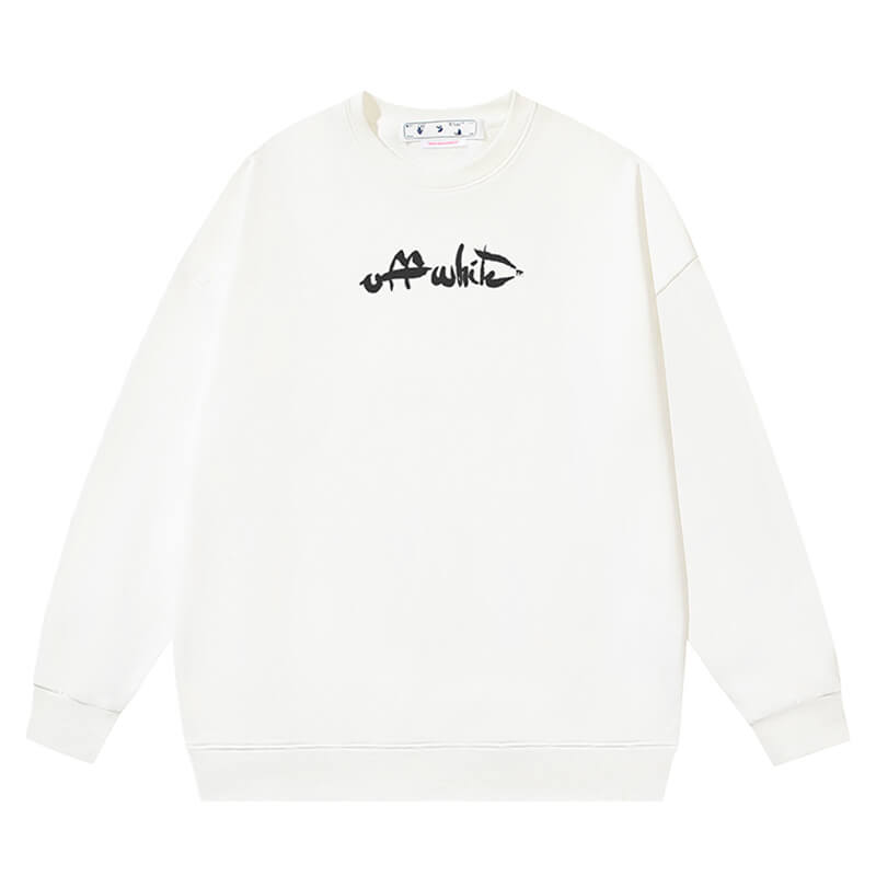 Off White Paint Arrow Slim Sweatshirts