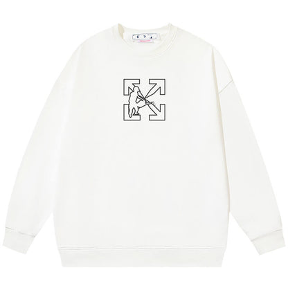 Off White Logo Workers Sweatshirts