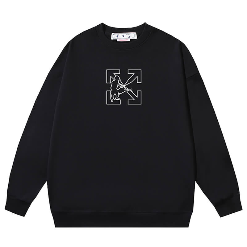 Off White Logo Workers Sweatshirts