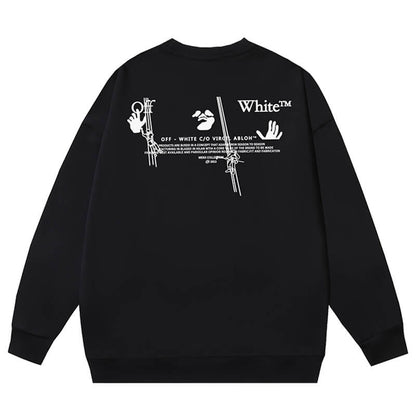 Off White Logo Workers Sweatshirts