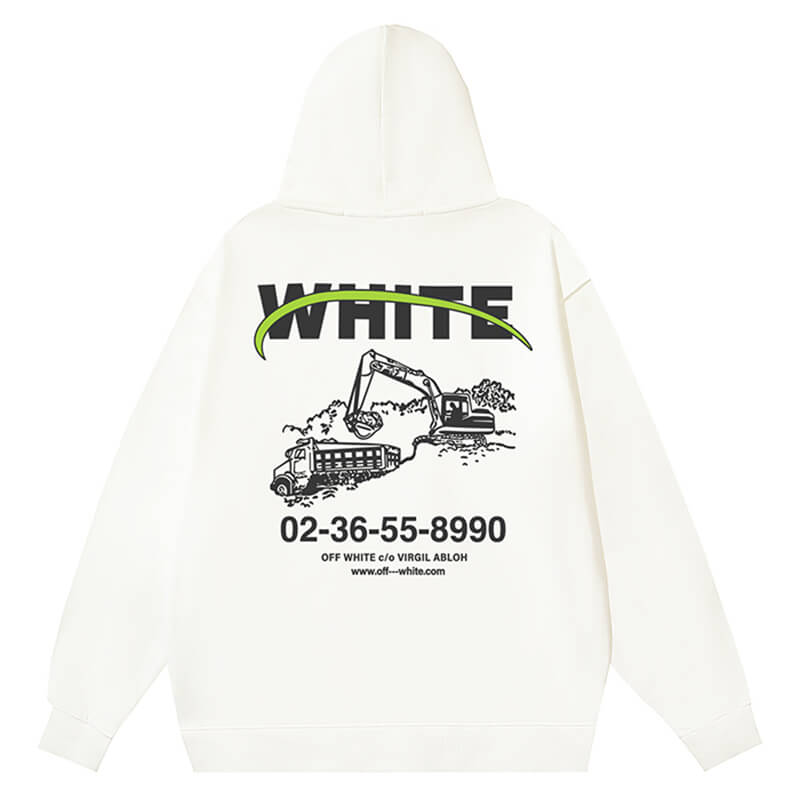 Off White Logo Hoodies