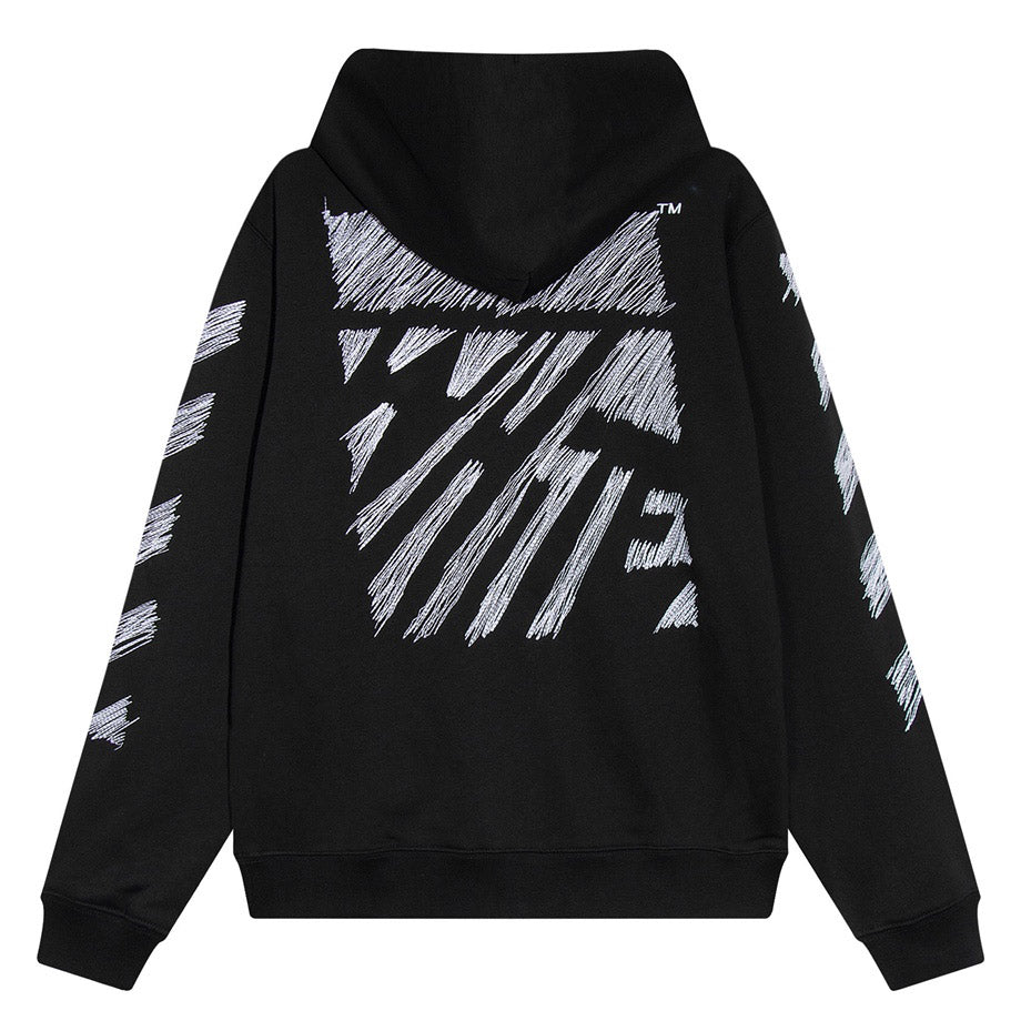 OFF-WHITE Diag Scribble Hoodie Oversize