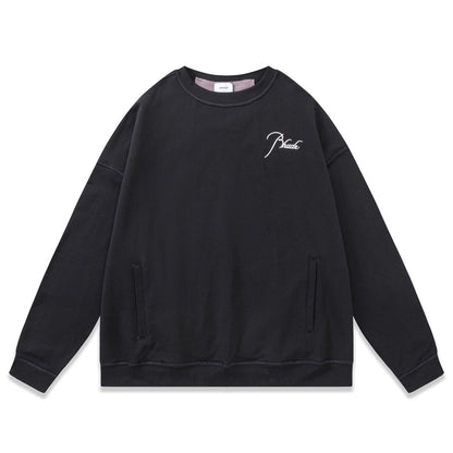 RHUDE logo-embroidered cotton sweatshirt