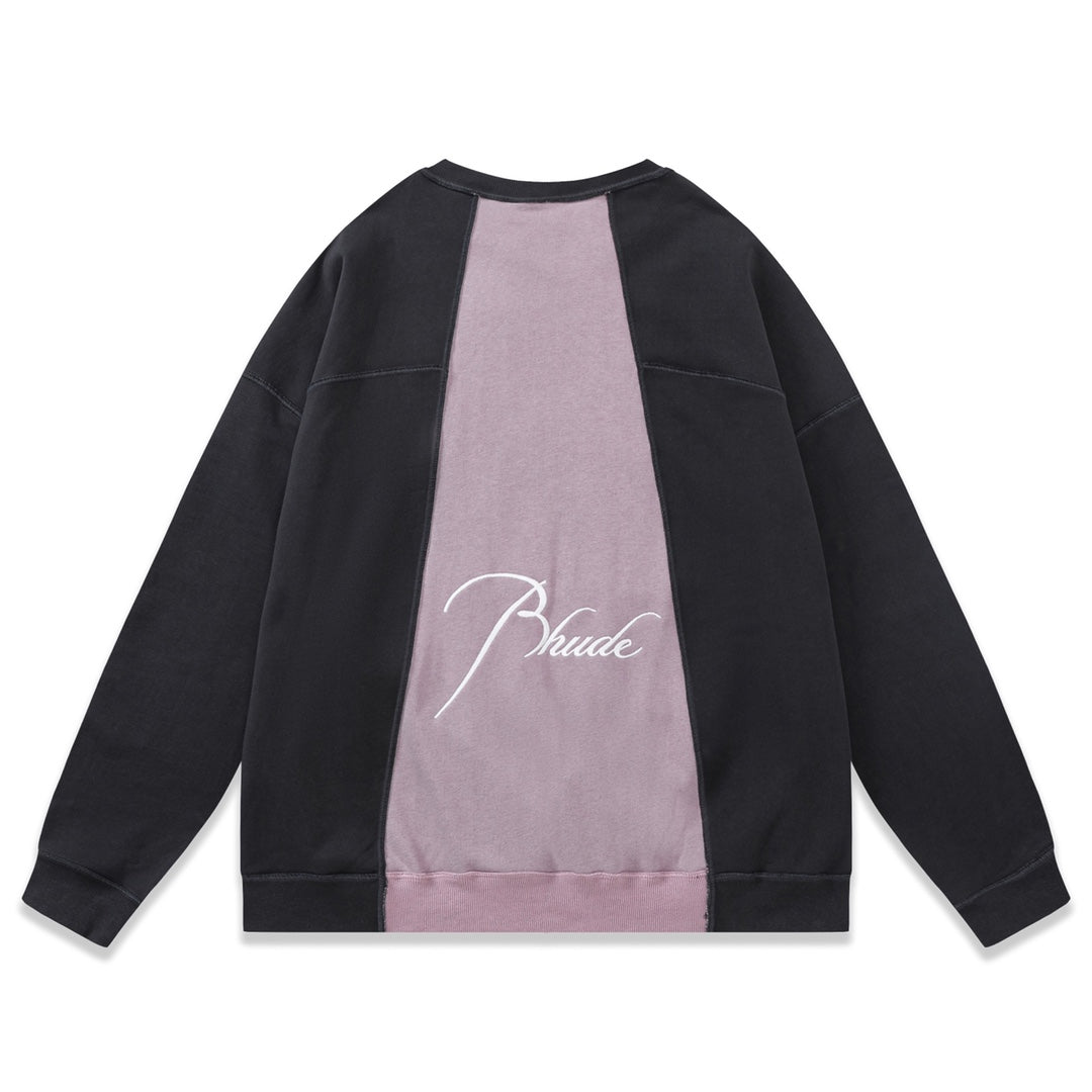 RHUDE logo-embroidered cotton sweatshirt