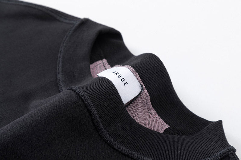 RHUDE logo-embroidered cotton sweatshirt