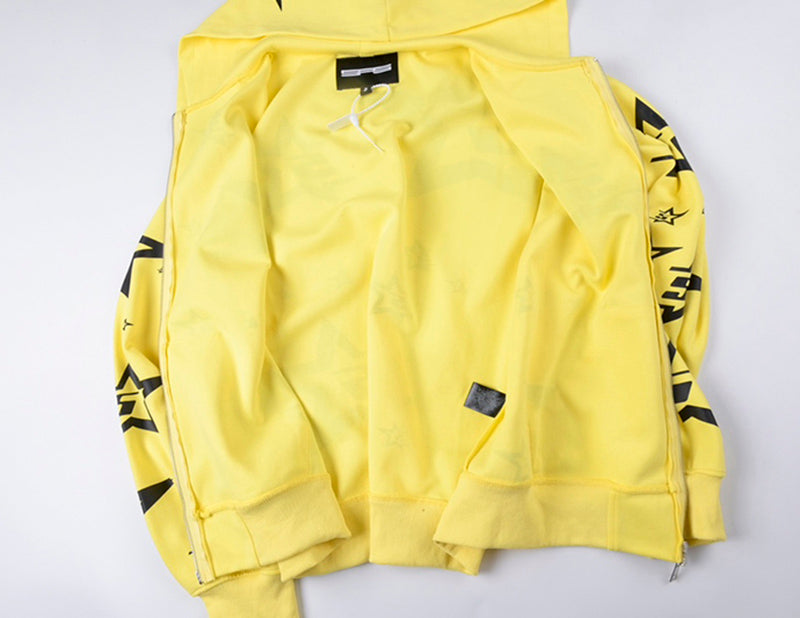 Sp5der Double Layer 5 Star Zip Hoodie