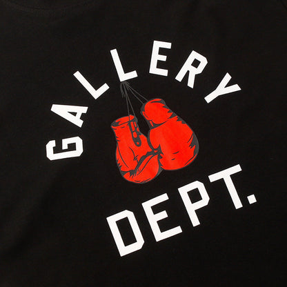 Gallery Dept Logo Printed T-Shirt Black Loose Fit