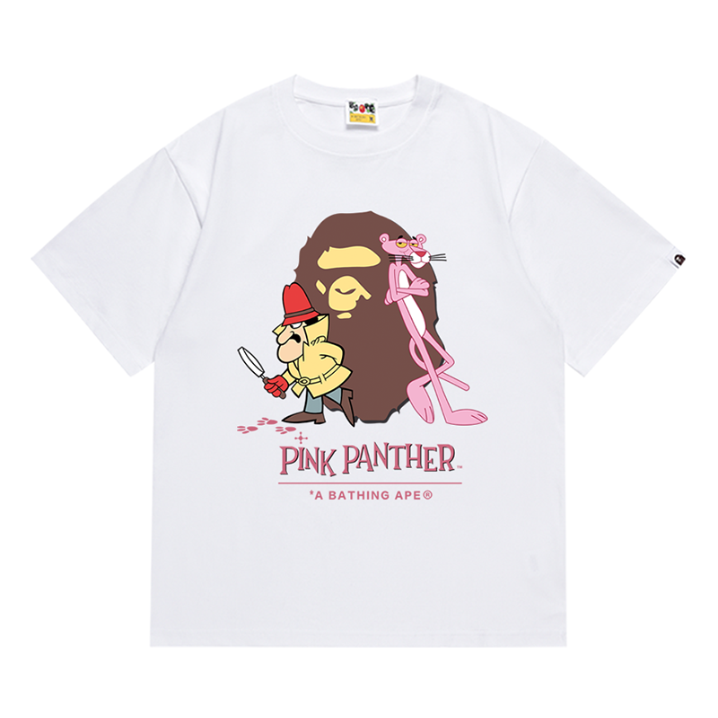 BAPE X Pink Panther Ape Head Tee