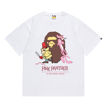 BAPE X Pink Panther Ape Head Tee