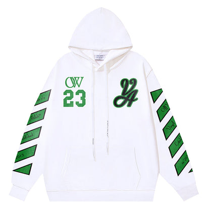 Off White Skated With OW 23 Logo Hoodie White