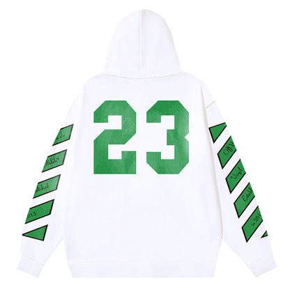 Off White Skated With OW 23 Logo Hoodie White