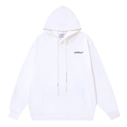 Off White Logo Printed Hoodie