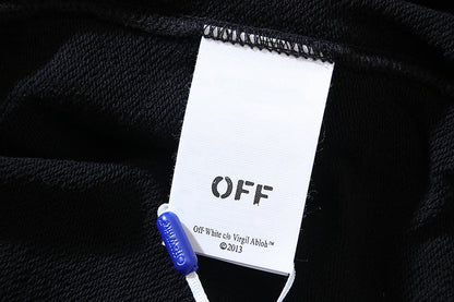 Off White Rubber Arrow Slim Zip Hoodie