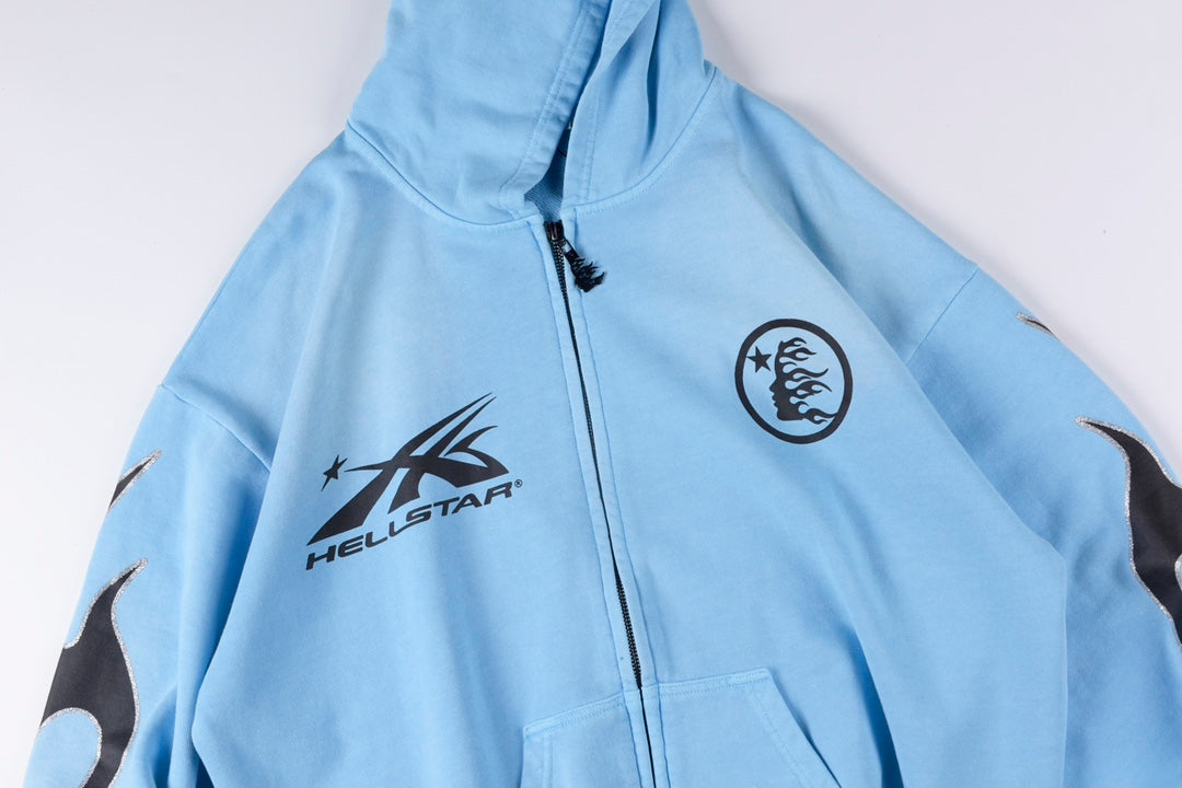 Hellstar Sports Zip-Up Hoodie