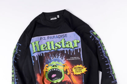 Hellstar Horror Book Longsleeves T-shirt