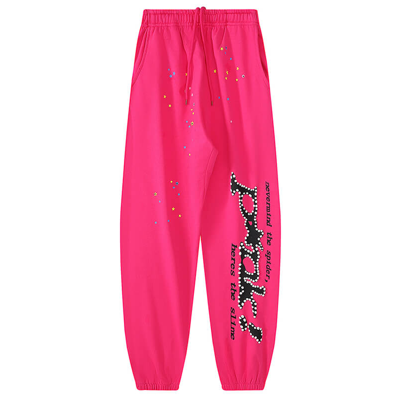 Sp5der Young Thug Pant-Pink #8301