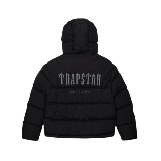 TRAPSTAR DECODED HOODED PUFFER JACKET 2.0 - BLACK