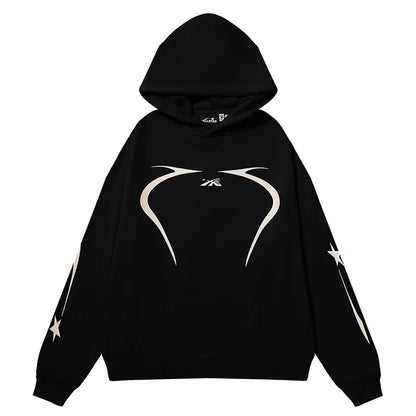 Hellstar Sports Jet Black / Red Hoodie