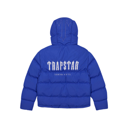 TRAPSTAR DECODED HOODED PUFFER JACKET 2.0 - DAZZLING BLUE