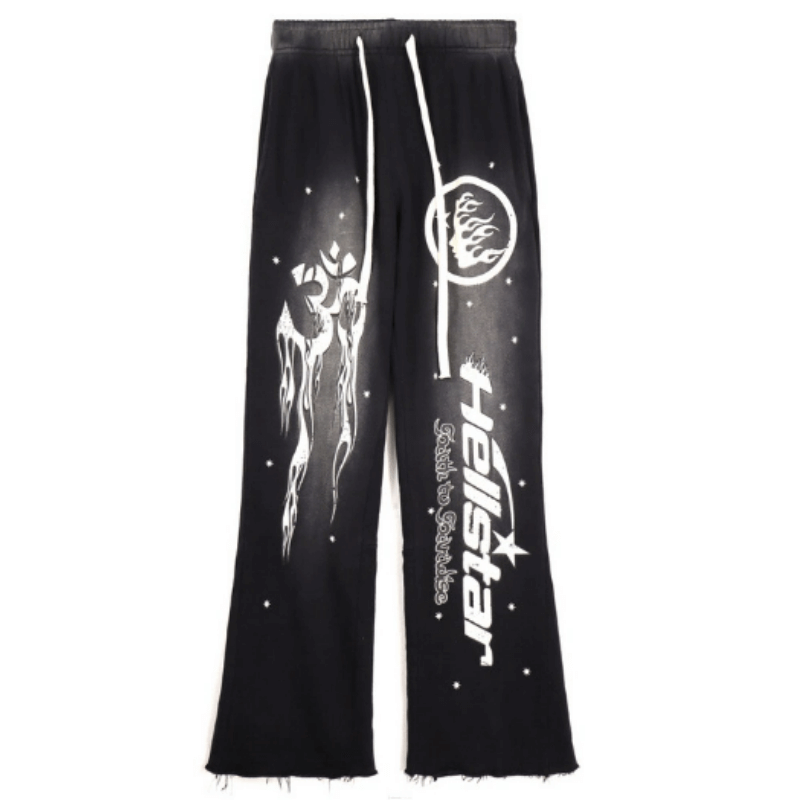 Hellstar Studios Racer Flare Pants Black