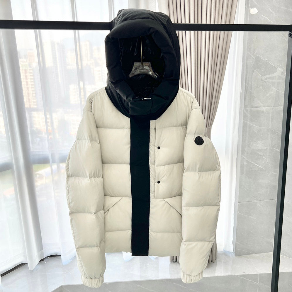 Moncler Madeira Short Down Jacket White