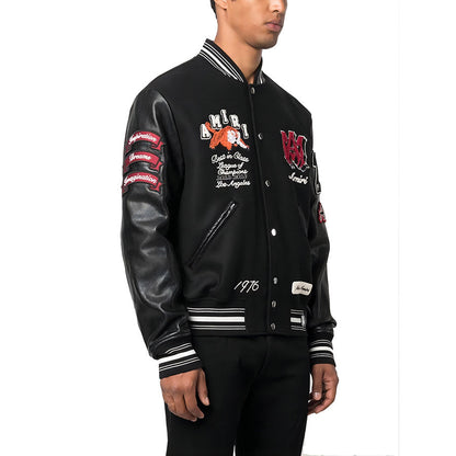 AMIRI Varsity Vintage Patch Bomber Jacket