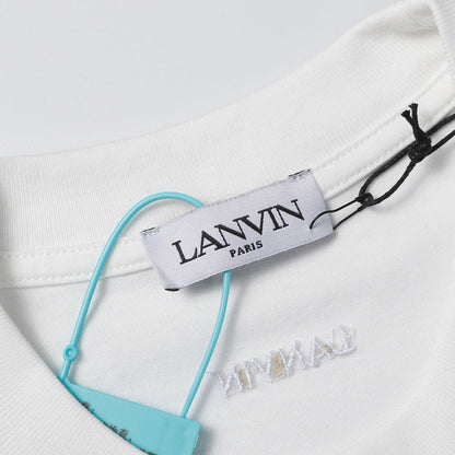 LANVIN Splash ink embroidery T-Shirts