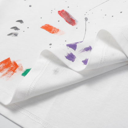 LANVIN Splash ink embroidery T-Shirts