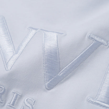 LANVIN Letter Embroidery Logo T-Shirt White