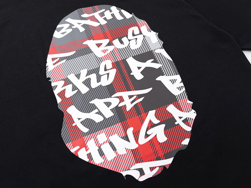 BAPE Stroke Camo By Bathing Big Ape Head T-Shirt