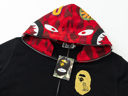 Bape Shark head camouflage Hoodie